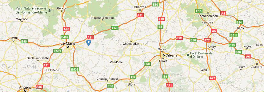 Localisation géographique de notre société depuis Google Maps
